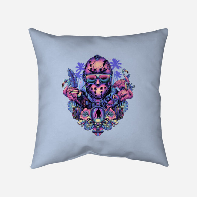 Tropical Camper-none removable cover w insert throw pillow-glitchygorilla