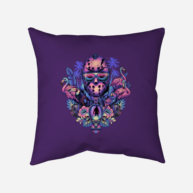 Tropical Camper-none removable cover w insert throw pillow-glitchygorilla