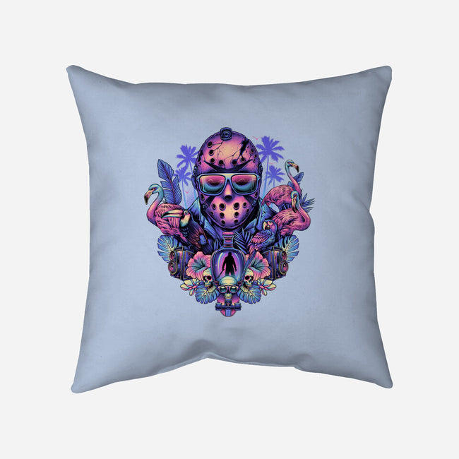 Tropical Camper-none removable cover throw pillow-glitchygorilla