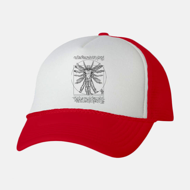 Vitruvian Vecna-unisex trucker hat-demonigote