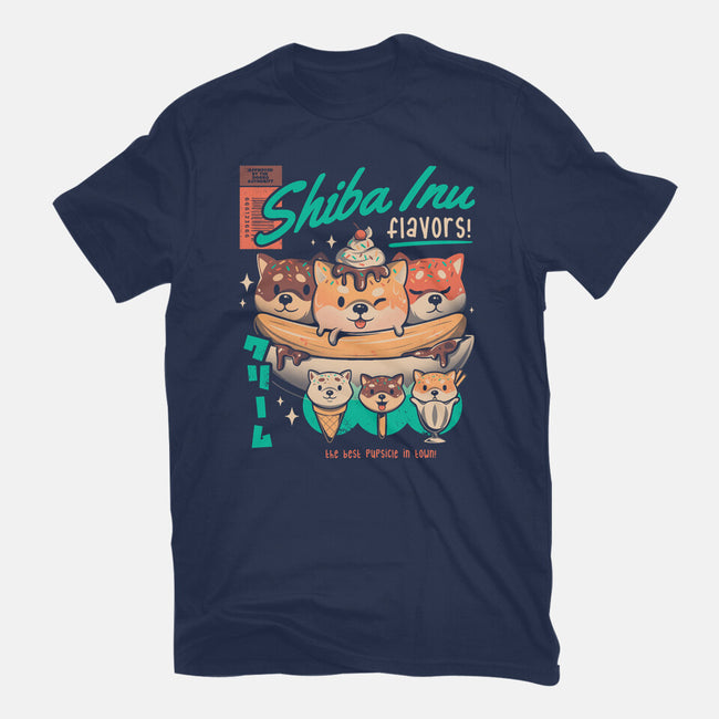 Shiba Inu Flavors-womens fitted tee-eduely