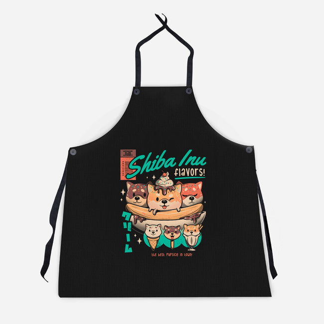 Shiba Inu Flavors-unisex kitchen apron-eduely