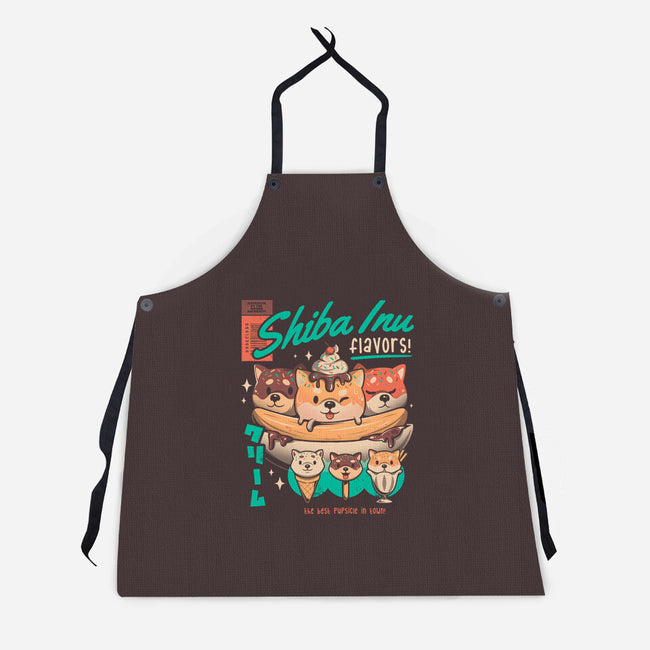 Shiba Inu Flavors-unisex kitchen apron-eduely