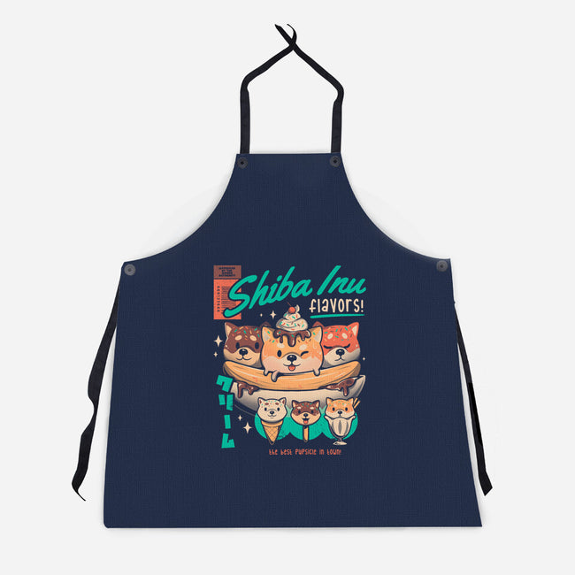 Shiba Inu Flavors-unisex kitchen apron-eduely