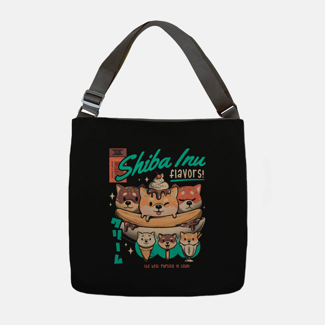 Shiba Inu Flavors-none adjustable tote bag-eduely