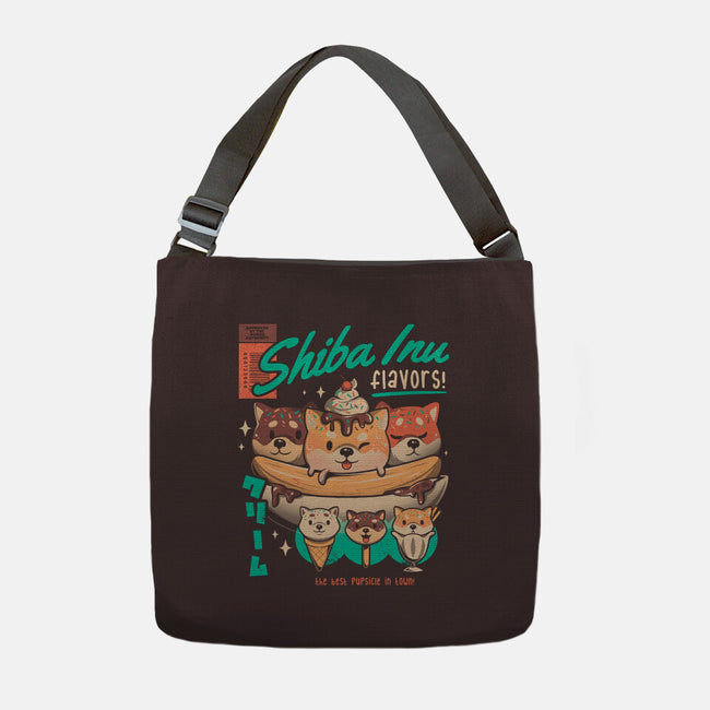 Shiba Inu Flavors-none adjustable tote bag-eduely