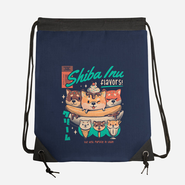 Shiba Inu Flavors-none drawstring bag-eduely