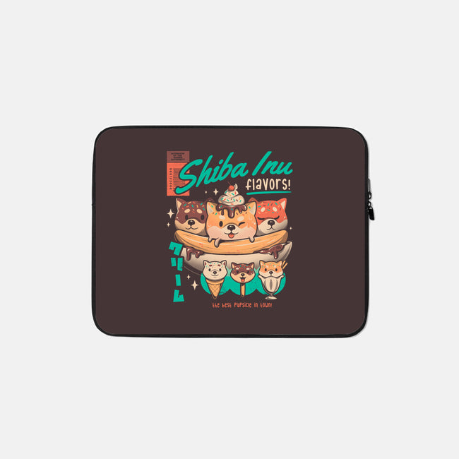 Shiba Inu Flavors-none zippered laptop sleeve-eduely