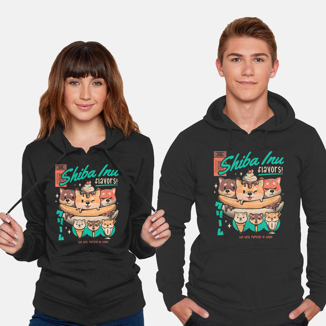 Shiba Inu Flavors-unisex pullover sweatshirt-eduely