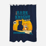 The Bark Knight-none polyester shower curtain-eduely