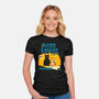 The Bark Knight-womens fitted tee-eduely