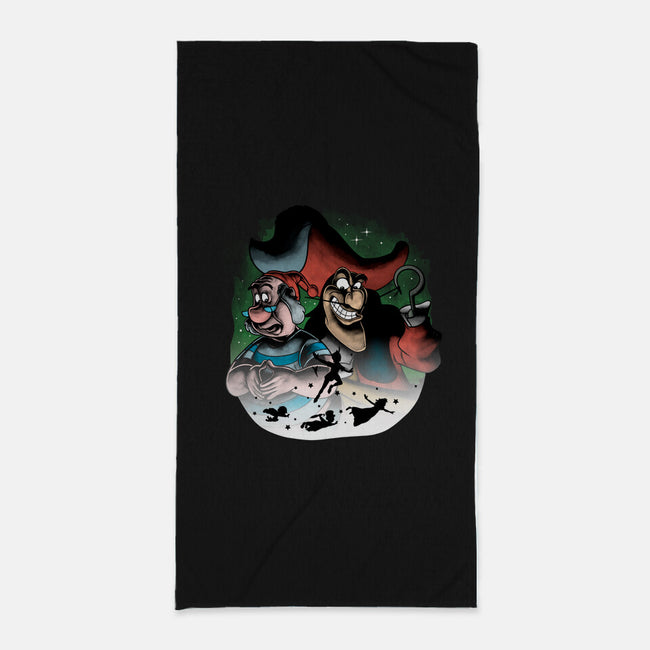 Pirate Villain-none beach towel-trheewood