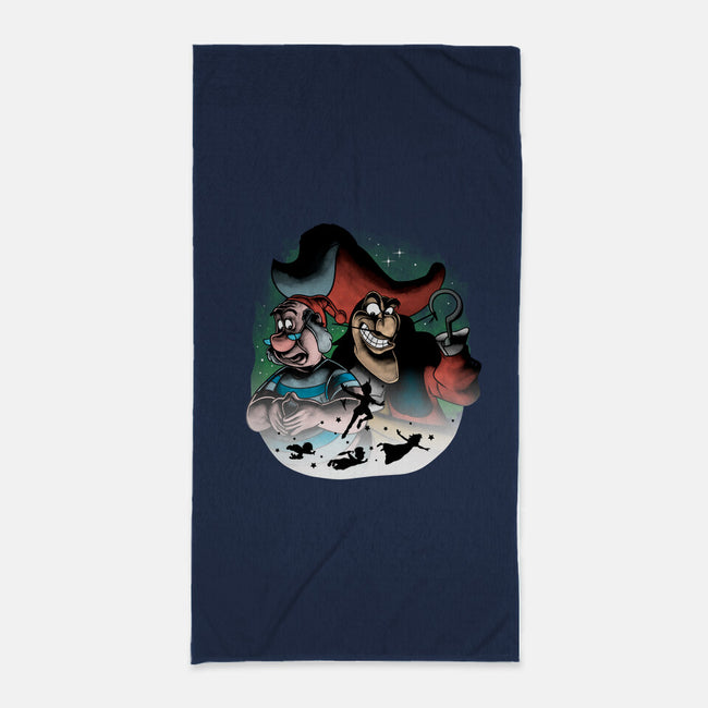 Pirate Villain-none beach towel-trheewood