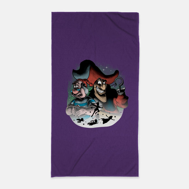 Pirate Villain-none beach towel-trheewood