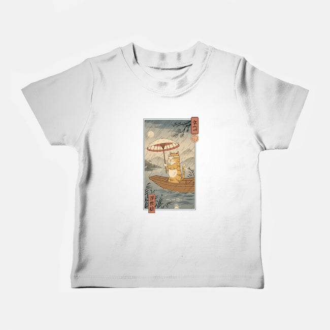 Neko Boat In Edo-baby basic tee-vp021