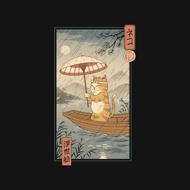 Neko Boat In Edo-none removable cover w insert throw pillow-vp021