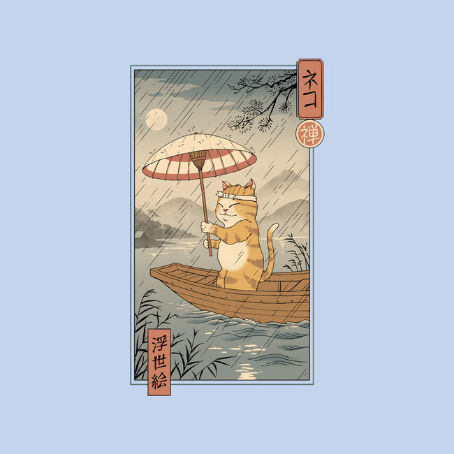 Neko Boat In Edo-none glossy sticker-vp021