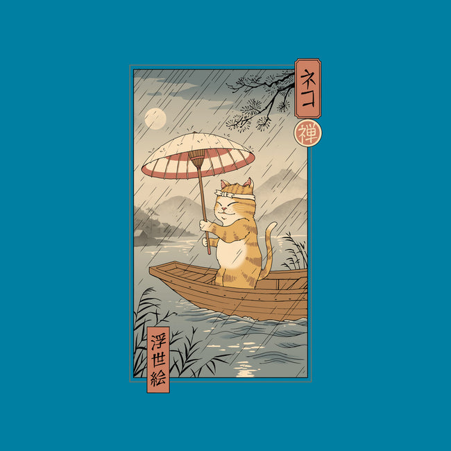 Neko Boat In Edo-none stretched canvas-vp021