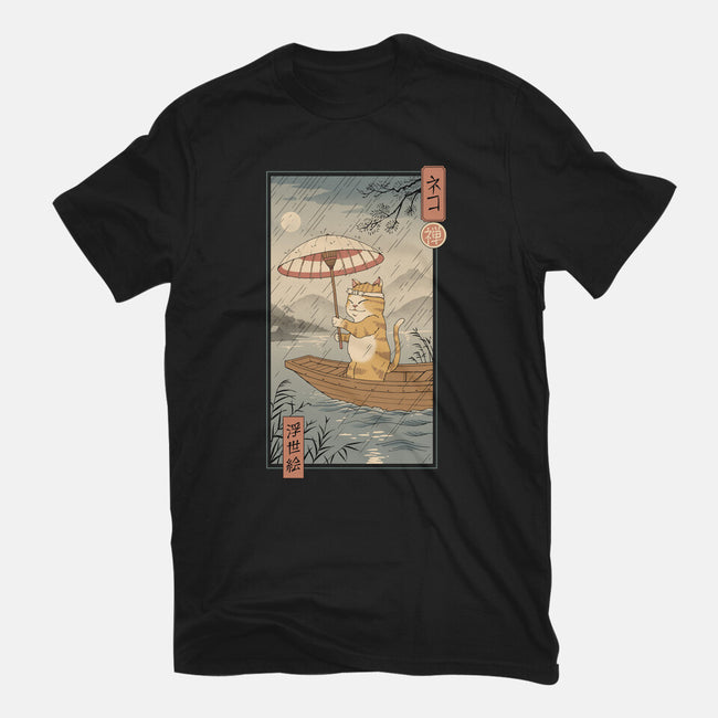 Neko Boat In Edo-mens heavyweight tee-vp021