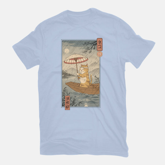 Neko Boat In Edo-mens basic tee-vp021