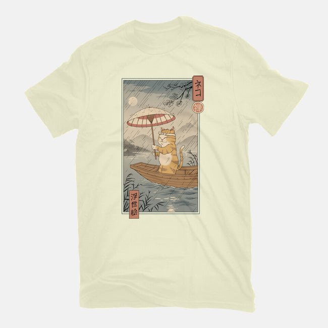 Neko Boat In Edo-mens basic tee-vp021