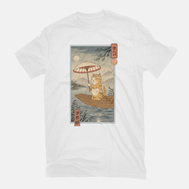 Neko Boat In Edo-womens basic tee-vp021