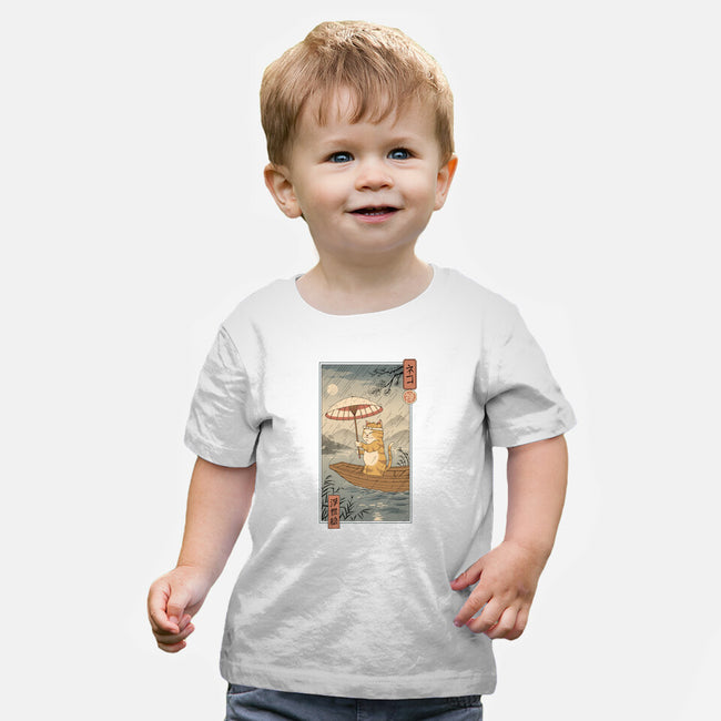 Neko Boat In Edo-baby basic tee-vp021