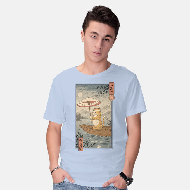 Neko Boat In Edo-mens basic tee-vp021