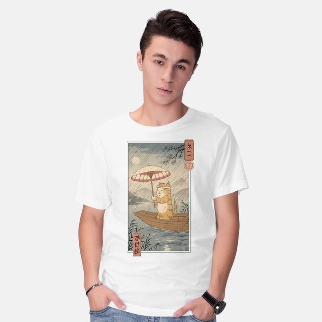 Neko Boat In Edo-mens basic tee-vp021