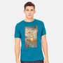 Neko Boat In Edo-mens heavyweight tee-vp021