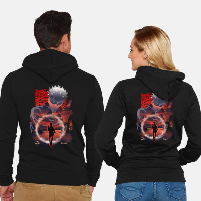 Gojo-unisex zip-up sweatshirt-sacca