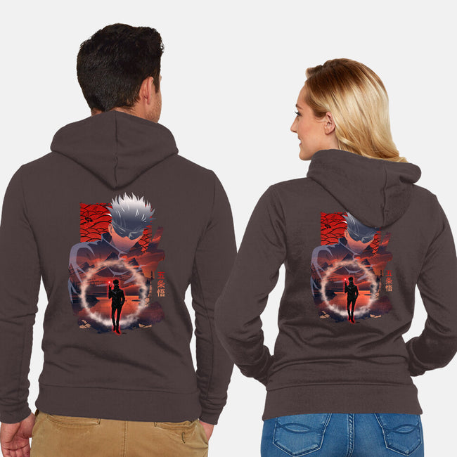 Gojo-unisex zip-up sweatshirt-sacca