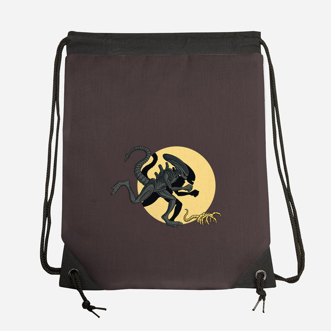 Xenomorph Adventures-none drawstring bag-jasesa