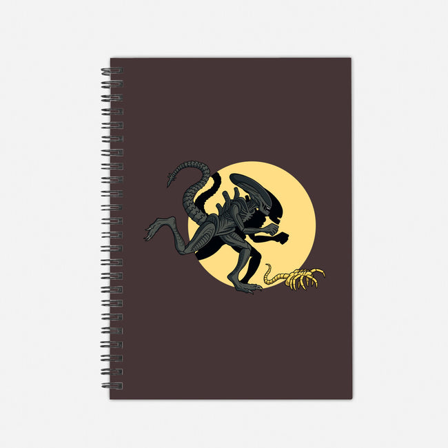 Xenomorph Adventures-none dot grid notebook-jasesa