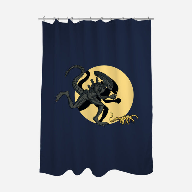 Xenomorph Adventures-none polyester shower curtain-jasesa