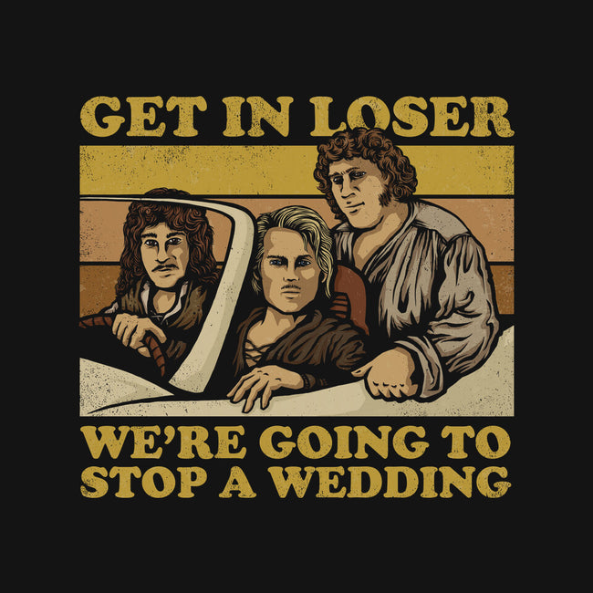 We're Going To Stop A Wedding-womens fitted tee-kg07