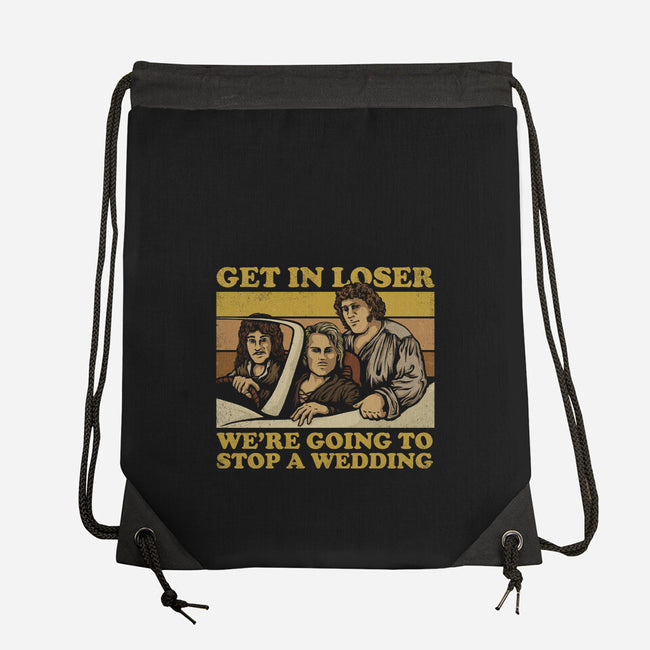 We're Going To Stop A Wedding-none drawstring bag-kg07