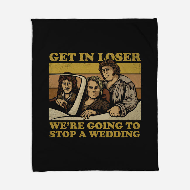 We're Going To Stop A Wedding-none fleece blanket-kg07