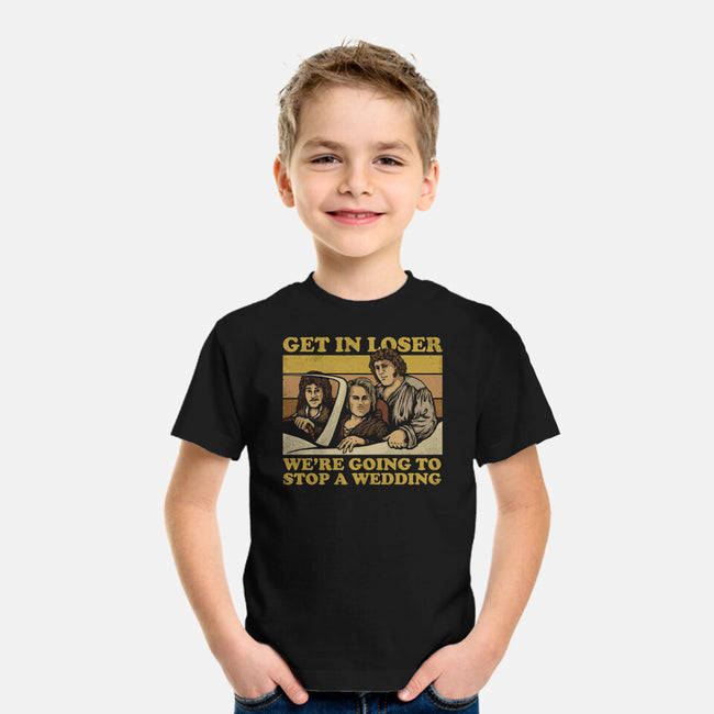 We're Going To Stop A Wedding-youth basic tee-kg07