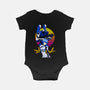 Retro Eva 00 And Rei-baby basic onesie-rondes