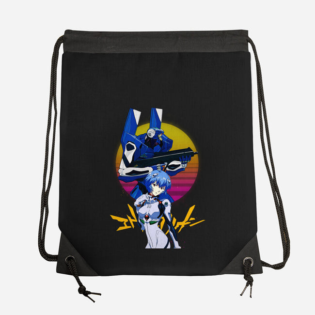 Retro Eva 00 And Rei-none drawstring bag-rondes