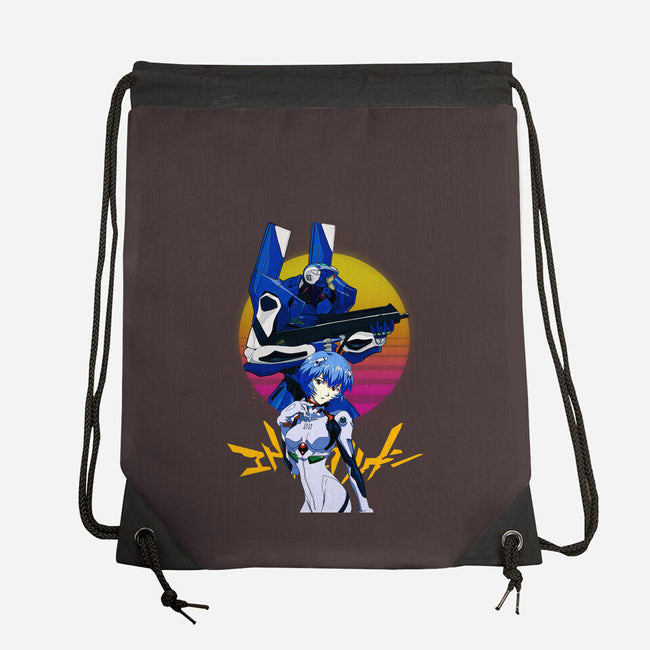 Retro Eva 00 And Rei-none drawstring bag-rondes