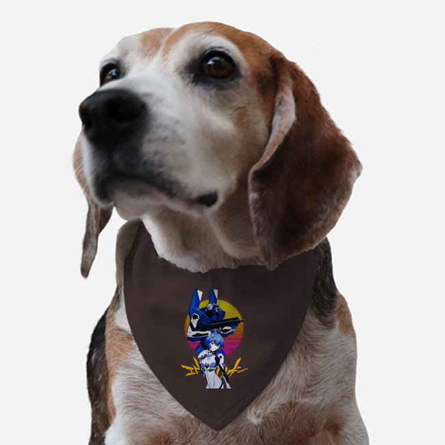 Retro Eva 00 And Rei-dog adjustable pet collar-rondes