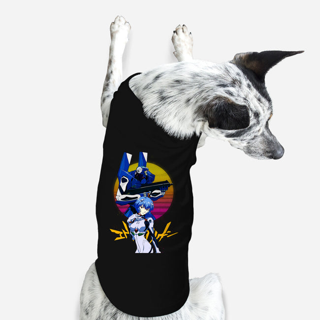 Retro Eva 00 And Rei-dog basic pet tank-rondes