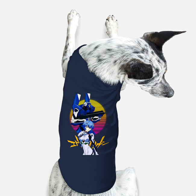 Retro Eva 00 And Rei-dog basic pet tank-rondes