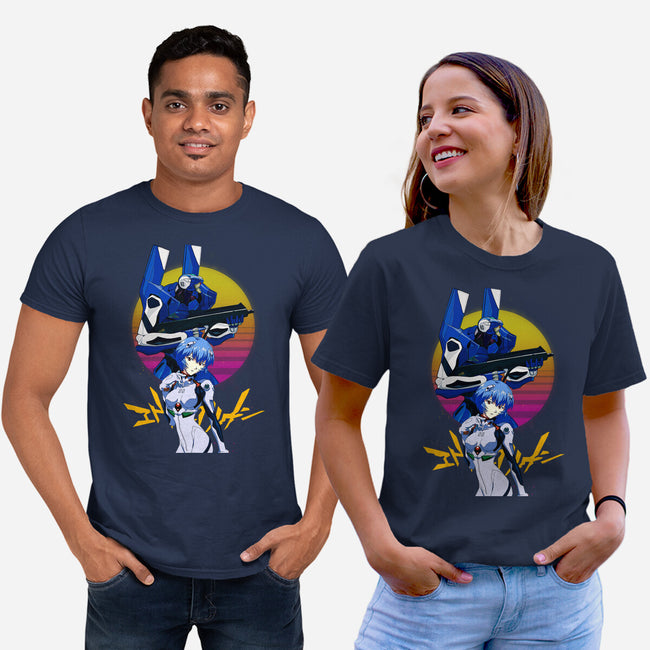 Retro Eva 00 And Rei-unisex basic tee-rondes