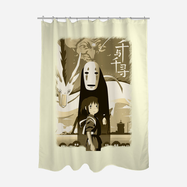 Spirit Land-none polyester shower curtain-rondes