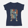 Rebel Droid-womens v-neck tee-kg07