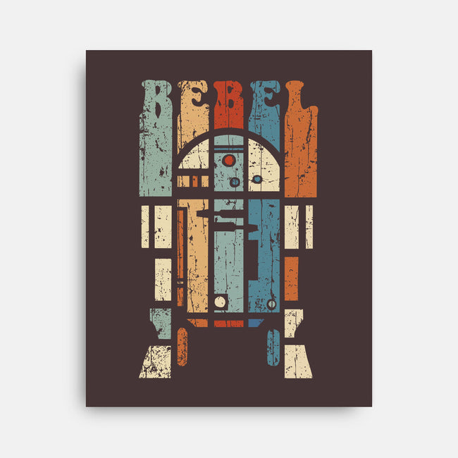 Rebel Droid-none stretched canvas-kg07