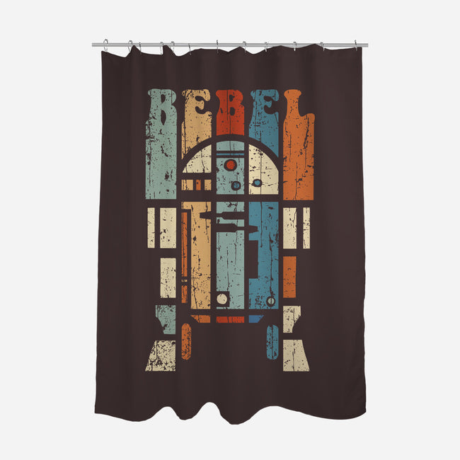 Rebel Droid-none polyester shower curtain-kg07